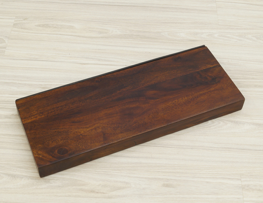 Półka ścienna lite drewno palisander ciemny brąz 60 cm