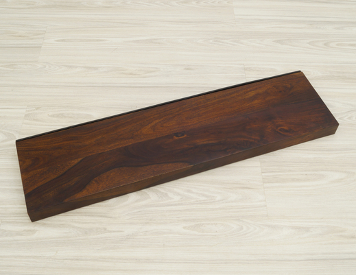 Półka ścienna lite drewno palisander ciemny brąz 120 cm