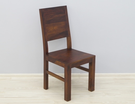 Krzesło kolonialne z litego drewna palisandru indyjskiego