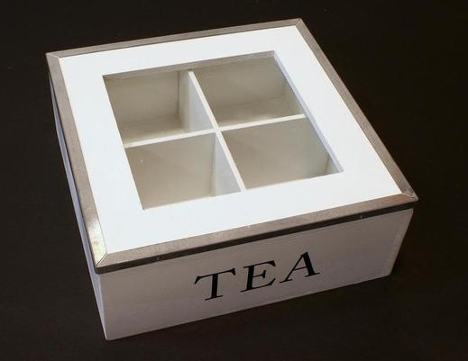 Drewniana skrzynka pudełko na herbatę 2 gatunek