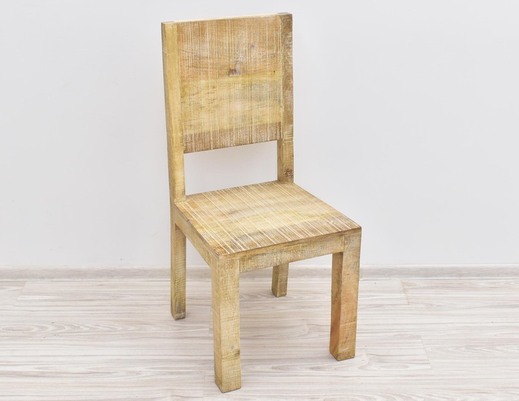 Krzesło kolonialne indyjskie lite drewno mango loftowe industrialne