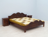 Łóżko kolonialne indyjskie z litego drewna palisandru