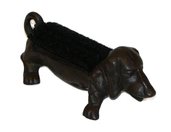 Żeliwny pies - figurka ze szczotką do czyszczenia butów