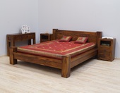 Łóżko kolonialne indyjskie lite drewno palisander