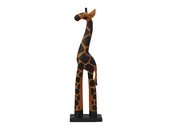 Figurka żyrafa dekoracyjna drewniana