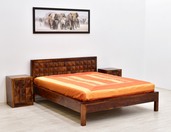 Łóżko kolonialne indyjskie z litego drewna 180/200