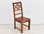Drewniane krzesło indyjskie kolonialne