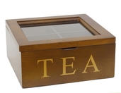 Drewniane pudełko skrzynka na herbatę