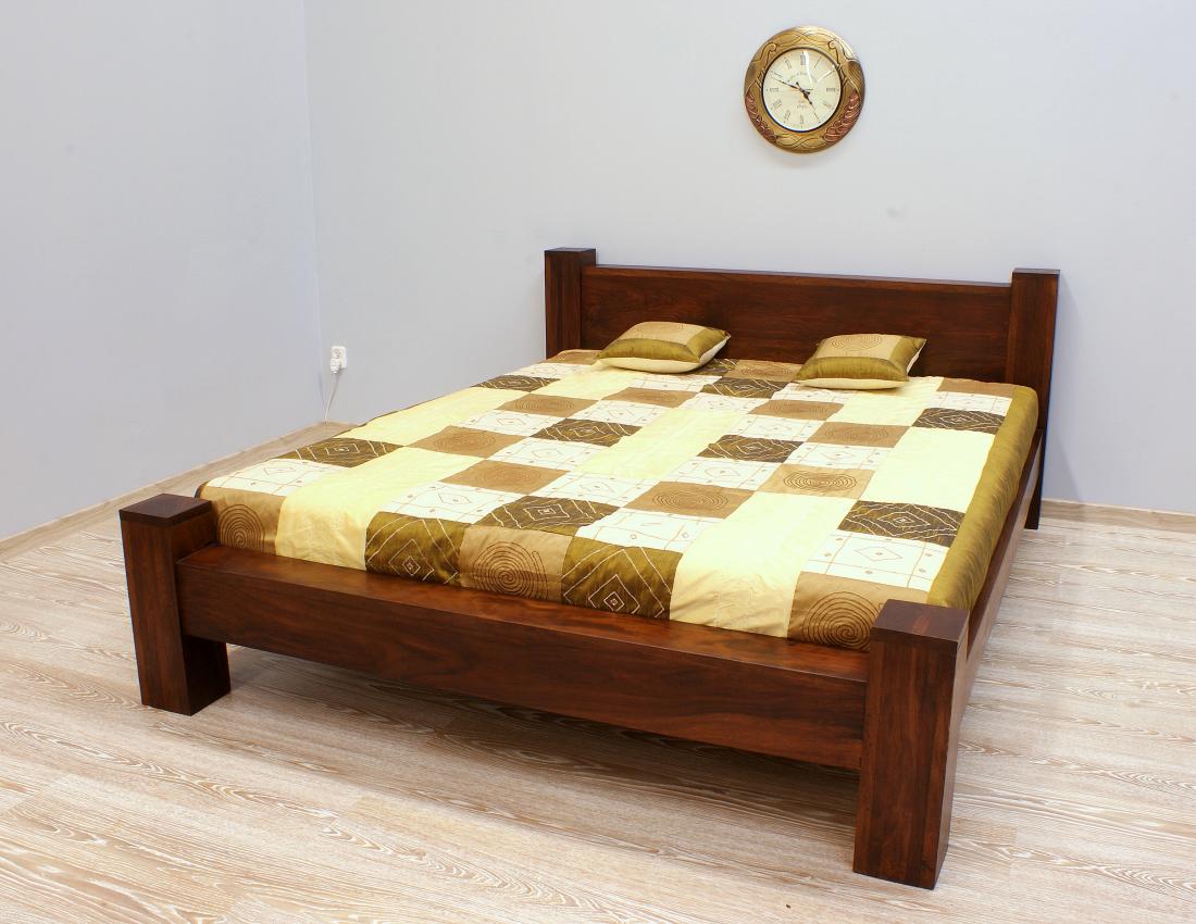 łóżko egzotyczne z palisandru